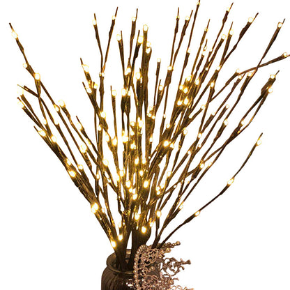 Decorative twig lights cozy ambient