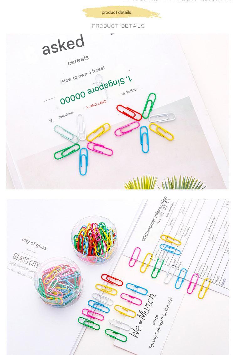 Stylish metal curved paper clips