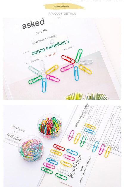 Stylish metal curved paper clips