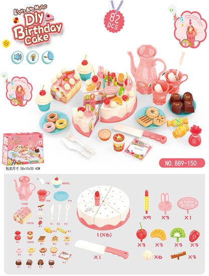 Interactive DIY cake toy set for kids