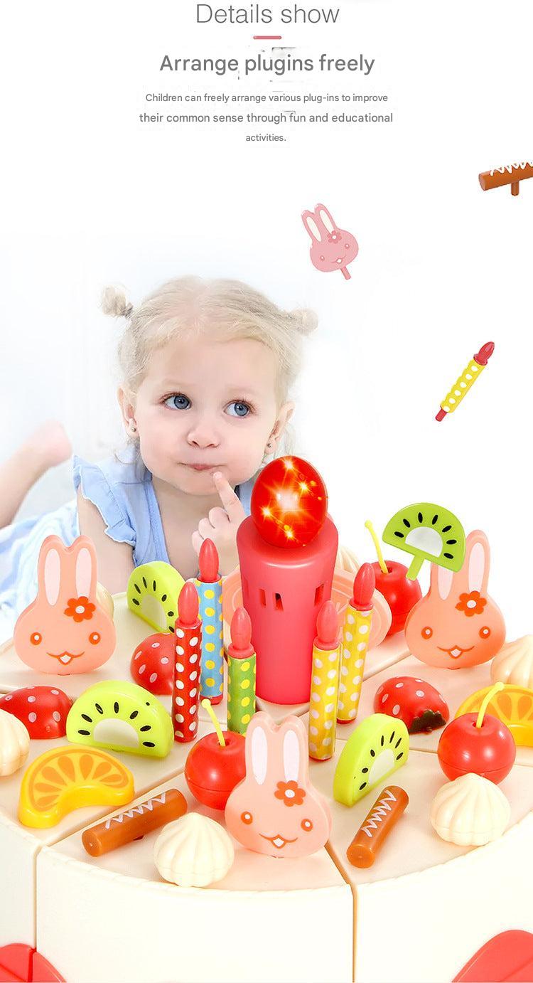 Birthday cake playset with light and sound