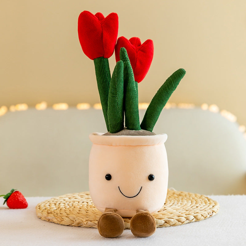 plush flower pot