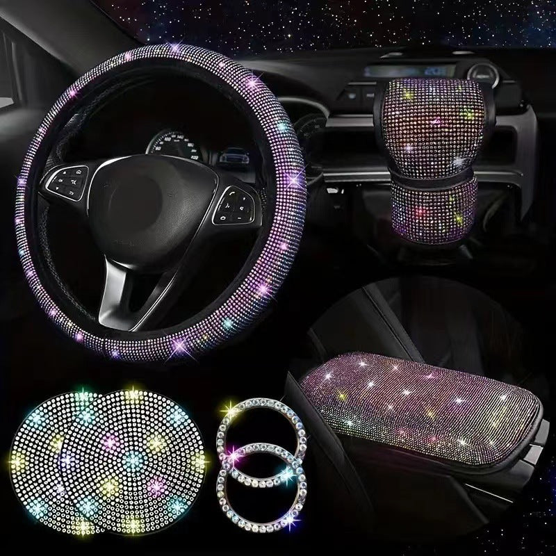 Chic bling handbrake cover for car decor