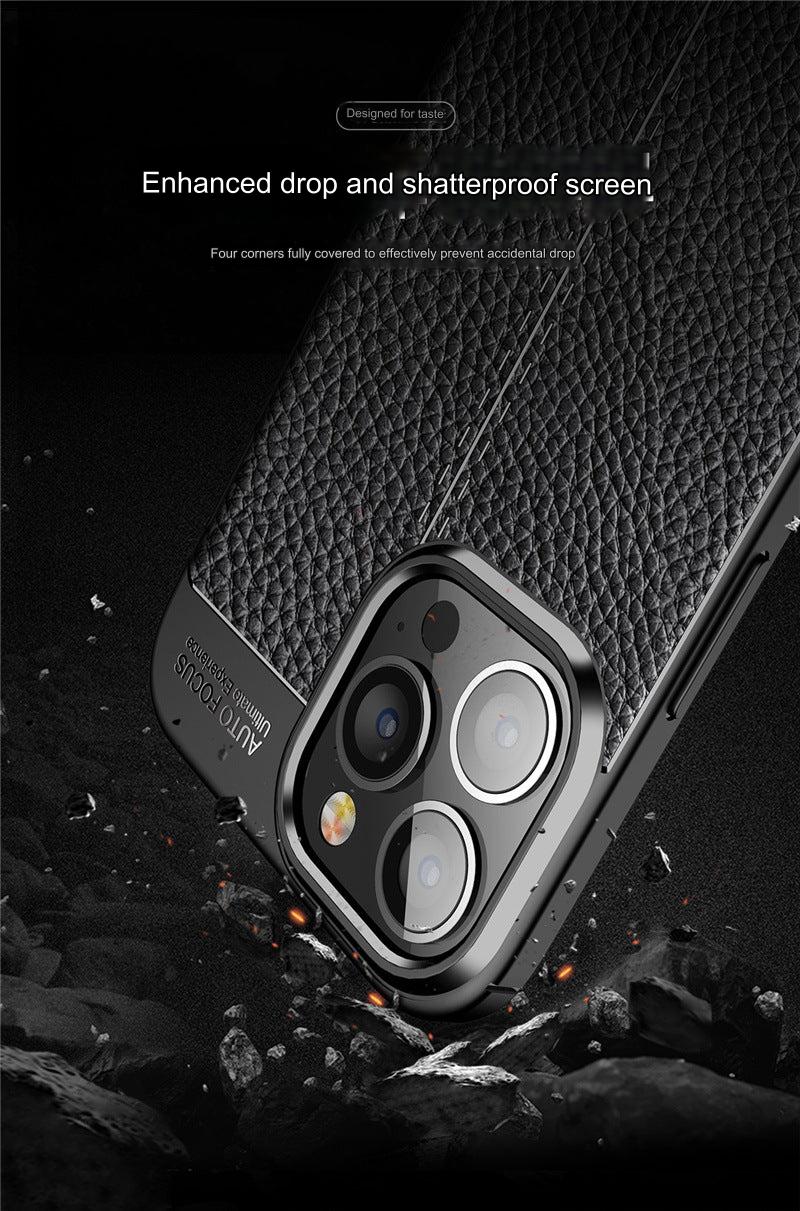 Premium TPU Leather Texture Phone Case for iPhone 15 & Samsung S24 Series - Shockproof and Slim Fit