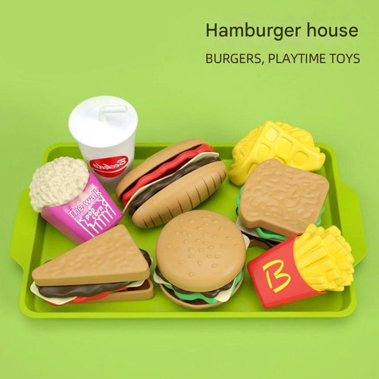 kids burger and fries toy set