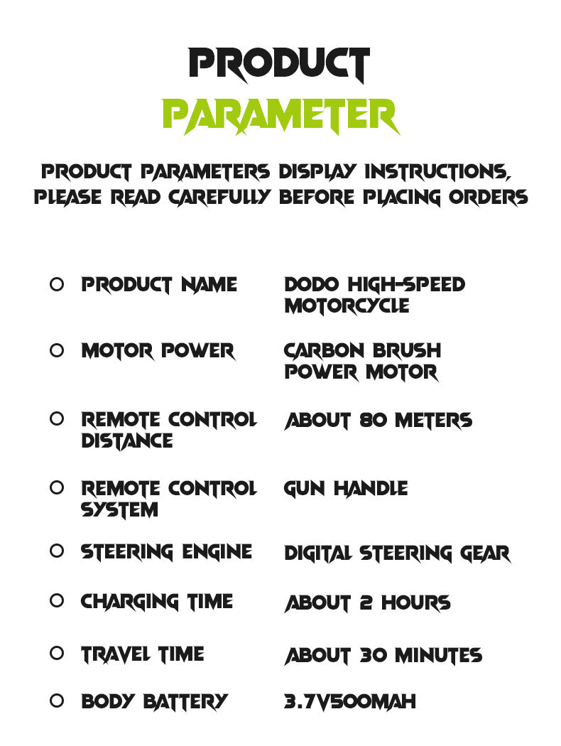 1:16 Scale Remote Control Drift Motorcycle Car with Spray Effects - Kids RC Off-Road Vehicle