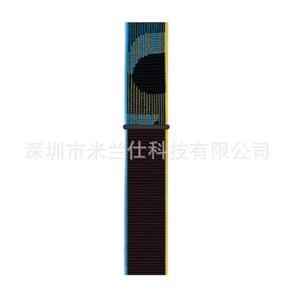 Nylon Sports Band for Apple Watch Series 1-9 & Ultra - Adjustable & Breathable with Velcro Closure