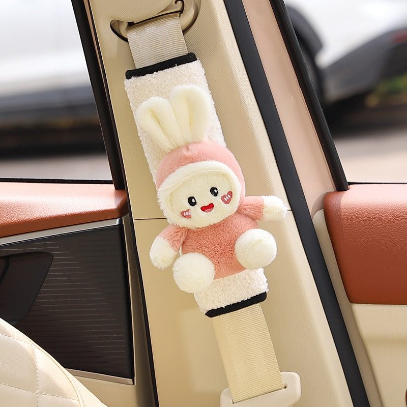 cartoon bear car safety belt pad image