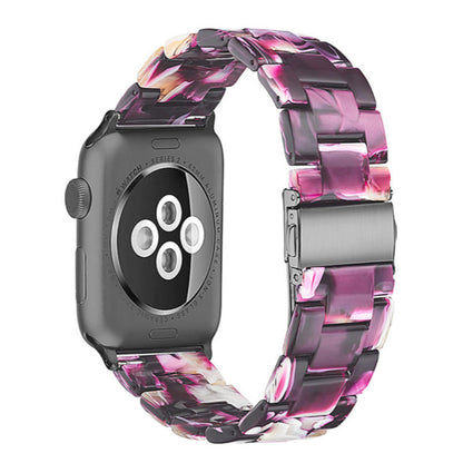 Stylish Natural Resin Apple Watch Band - Compatible with Series 1-9 & Ultra Models