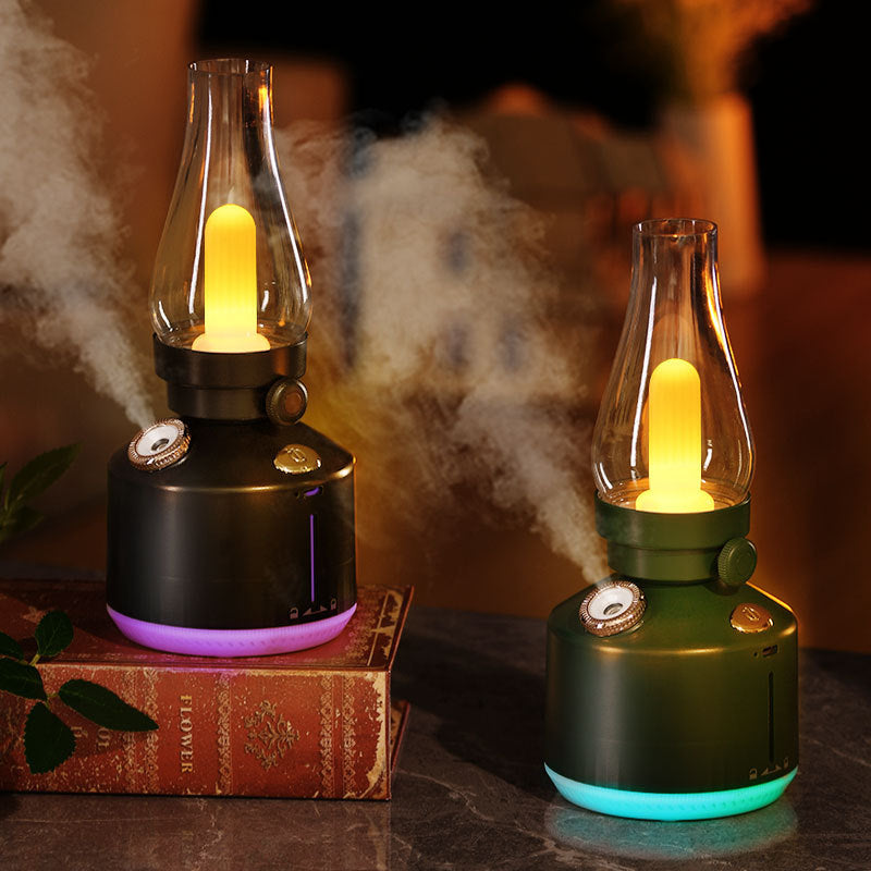 ultrasonic humidifier with portable speaker outdoor setting