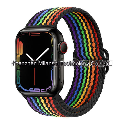 Premium Nylon Woven Watch Band for Apple Watch Series 4, 5, 6, 7, 8, SE, Ultra - Adjustable, Sporty Design