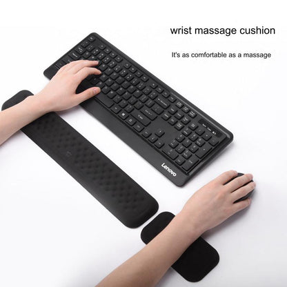 Ergonomic Memory Foam Wrist Rest Pad for Mechanical Keyboard & Mouse - Non-Slip Silicone Base