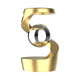 Gold Levitating Gyroscope + Silver Bead (Pack of 1)
