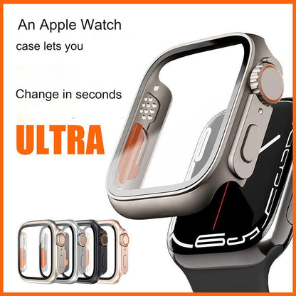 Premium Protective Case for Apple Watch Ultra 2 - 49mm, Durable PC Shell Cover with Tempered Glass