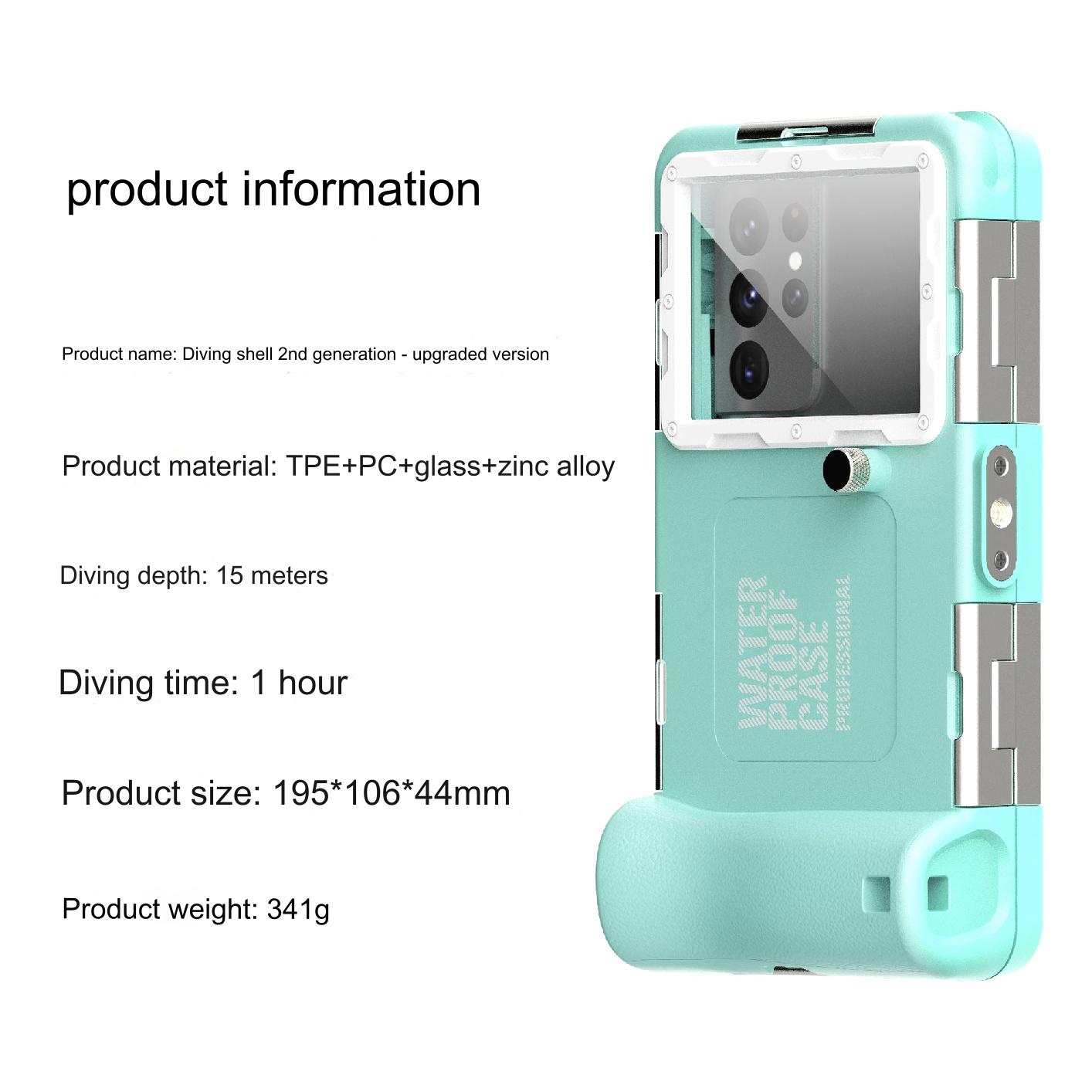 Ultra-Durable 15M Waterproof Diving Case for iPhone & Samsung - Anti-Shock & Impact-Resistant