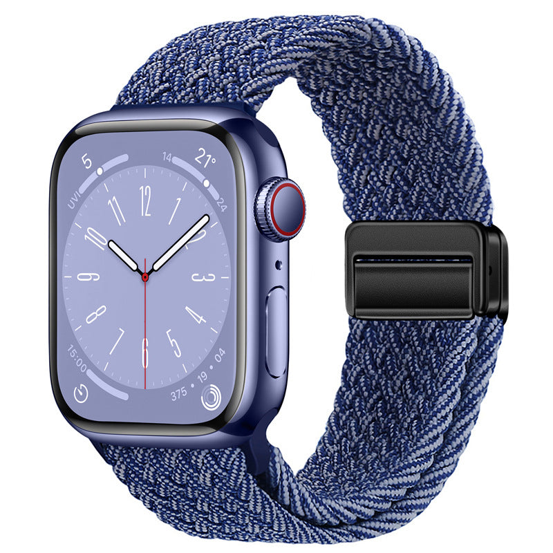 Stylish Nylon Woven Magnetic Apple Watch Band - Compatible with All Series