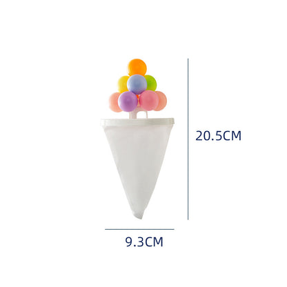 Close-up of multifunctional hair catcher and cleaning ball