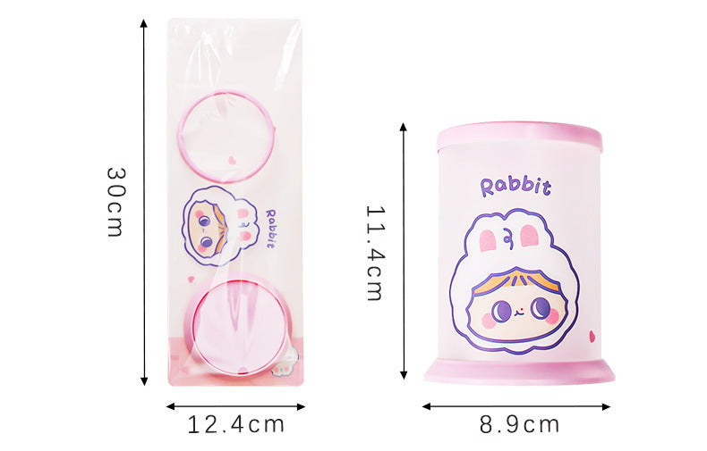 summer rabbit foldable pen case