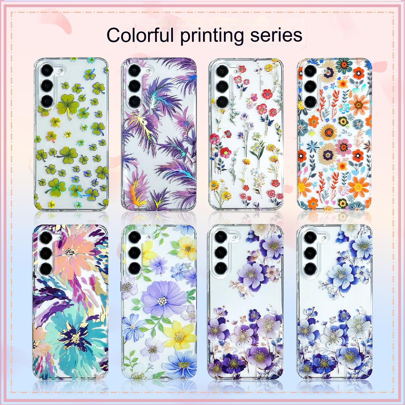 Samsung Galaxy S24 Ultra TPU & PC Dual-Layer Floral Case - Shockproof & Stylish Protection