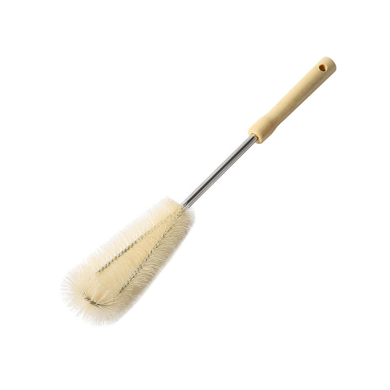 wooden brush for bottle cleaning