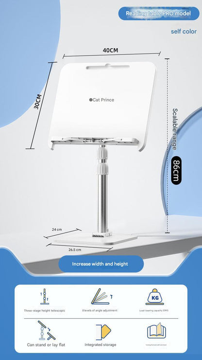 study-friendly book holder adjustable