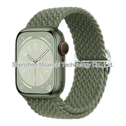 Premium Nylon Woven Watch Band for Apple Watch Series 4, 5, 6, 7, 8, SE, Ultra - Adjustable, Sporty Design