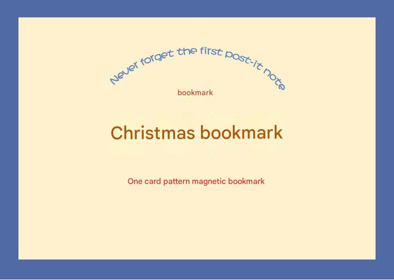 Cute magnetic bookmark with Christmas stocking design