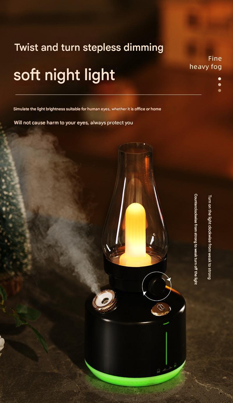 versatile tabletop humidifier with colorful lighting display