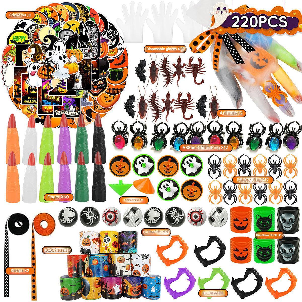 Festive children's toy set with halloween theme