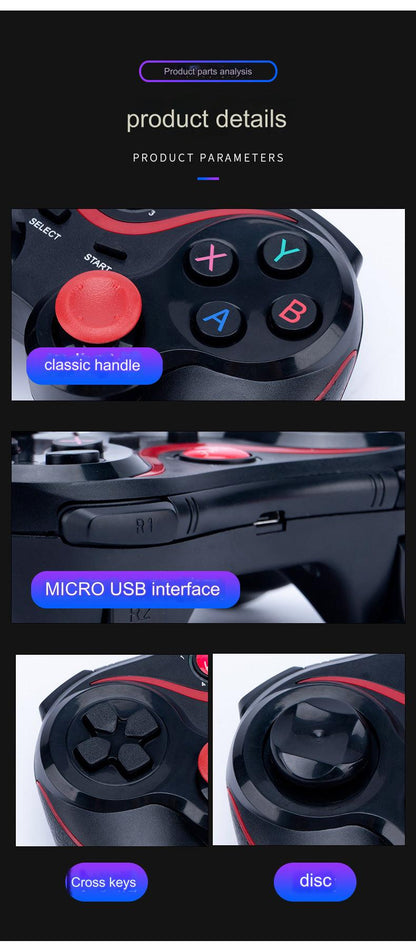 wireless Bluetooth gamepad