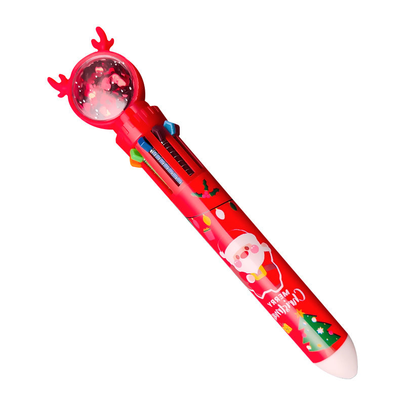 school and office supply with multicolor pen, festive design