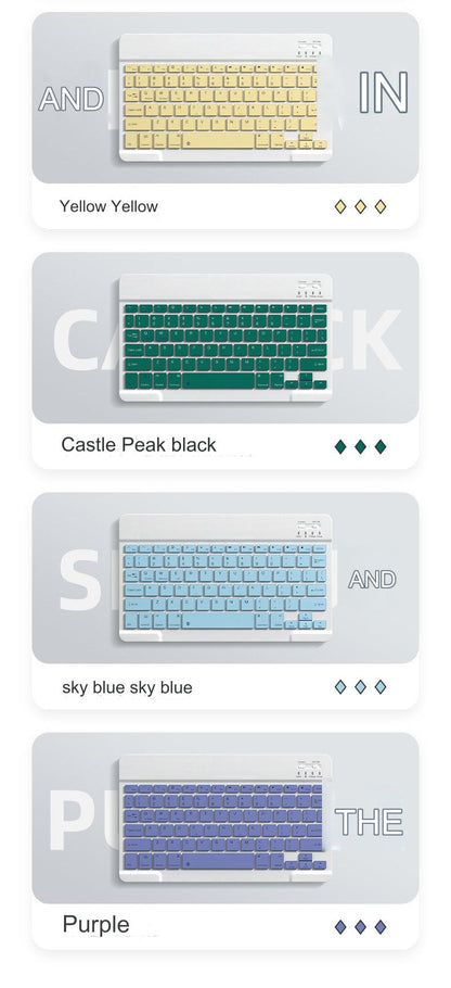 Wireless Bluetooth Keyboard and Mouse Combo for iPad, iPhone, and Android Tablets - Silent Scissor Switch and Ergonomic Design