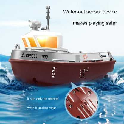 Remote Control Floating Boat Toy with Night Light – 2.4G RC Model for Kids