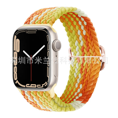 Premium Nylon Woven Watch Band for Apple Watch Series 4, 5, 6, 7, 8, SE, Ultra - Adjustable, Sporty Design