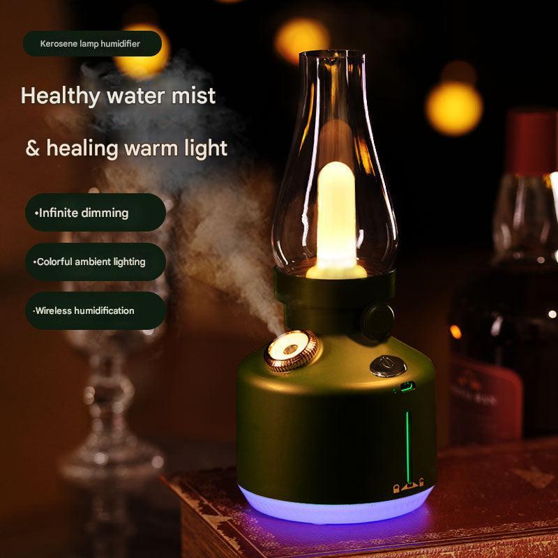 led night light and humidifier top view