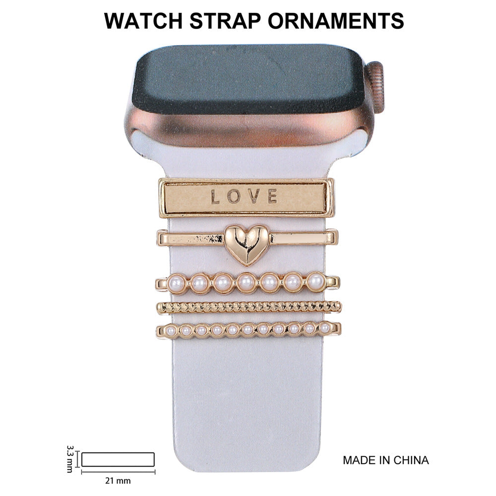 diamond-studded watch strap