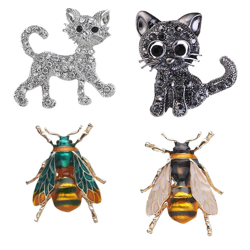 Trendy bee brooch for women
