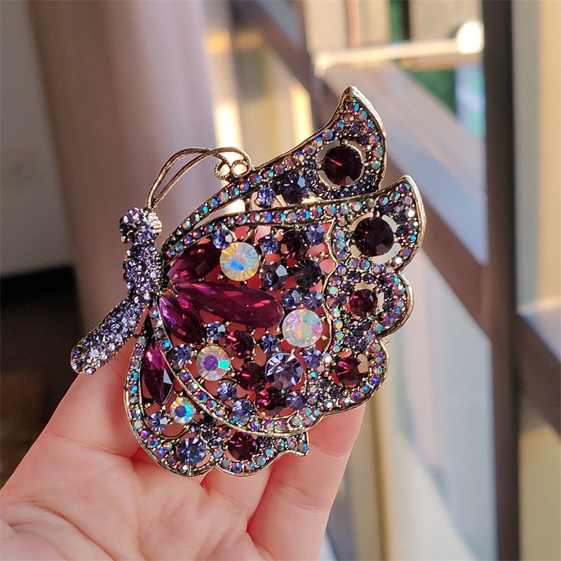 colorful butterfly brooch for women