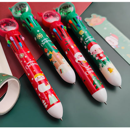 school and office supply with multicolor pen, festive design