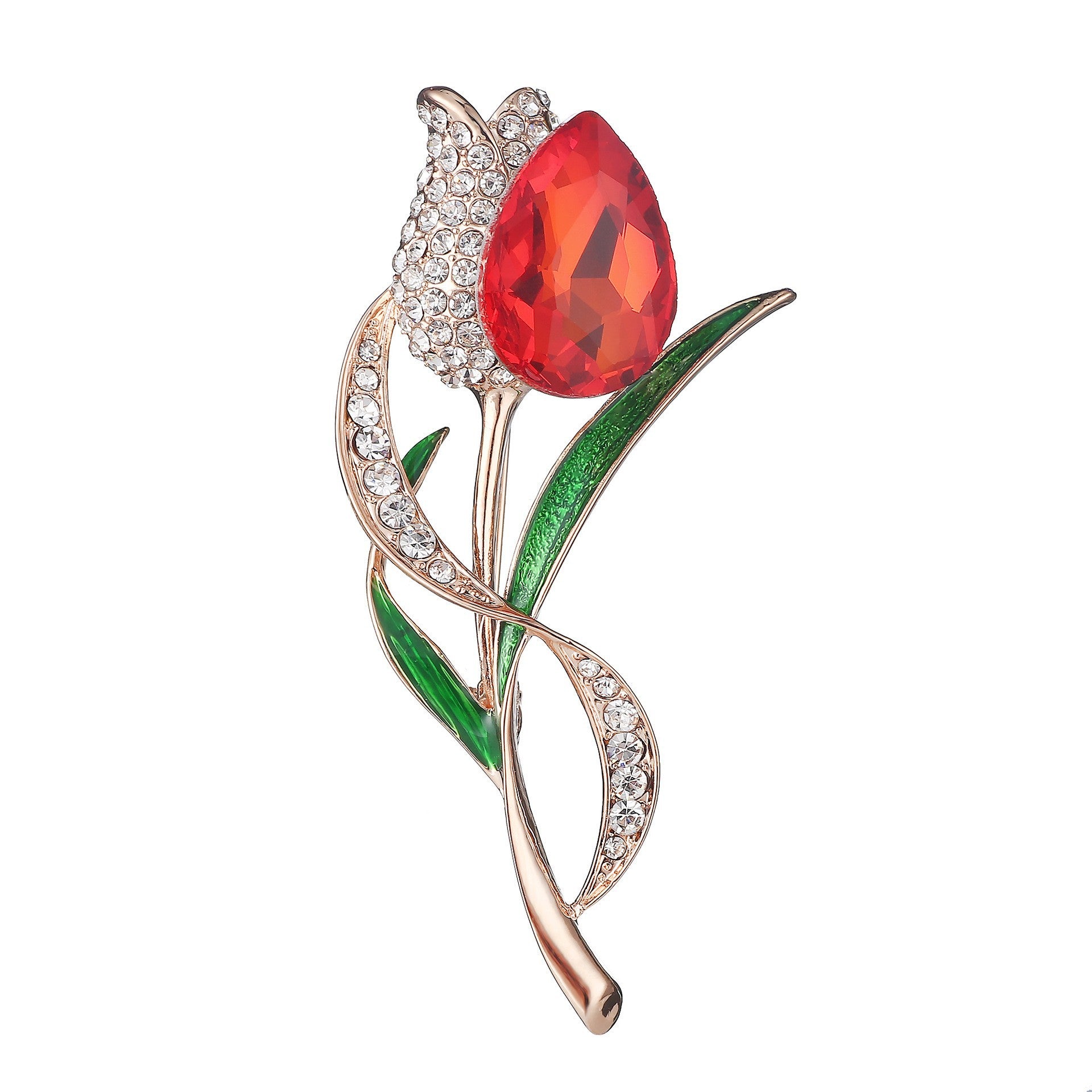 Wearing Rose Brooch with Outfit - Image 7