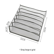 Gray 6-Compartment (Pack of 1)