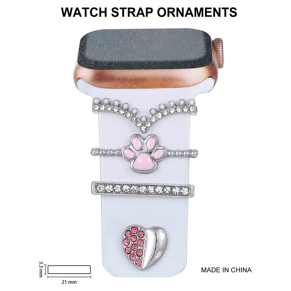 Stylish Rhinestone Silicone Strap for Apple Watch - Durable & Elegant Accessory