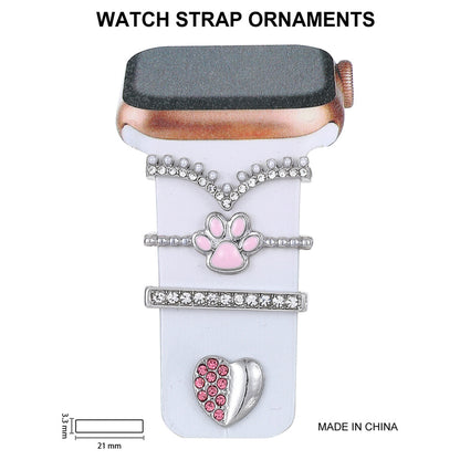 Stylish Rhinestone Silicone Strap for Apple Watch - Durable & Elegant Accessory