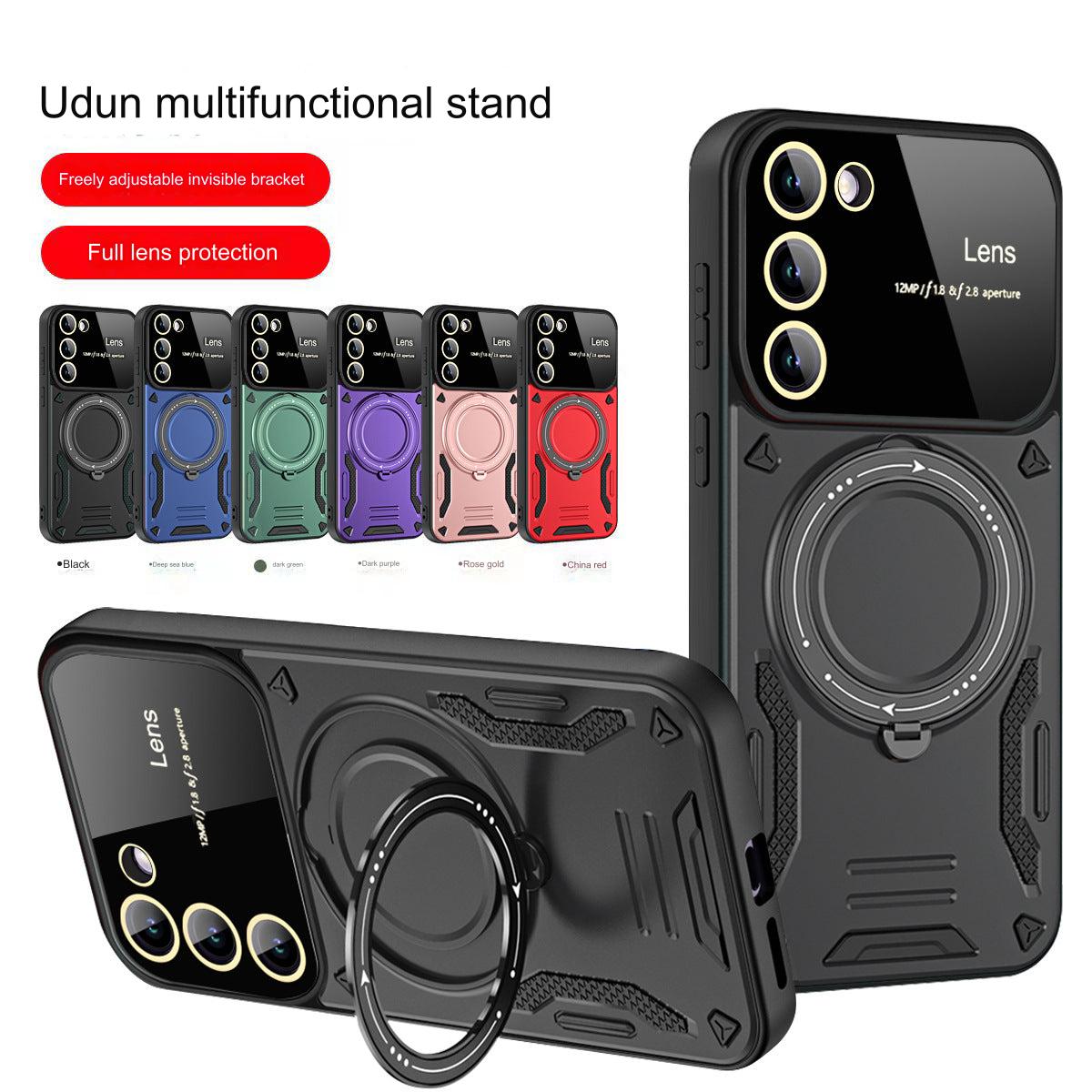 Ultra-Sleek Magnetic Phone Case with Kickstand for Samsung Galaxy S23/S24 - Stylish, Durable and Shockproof