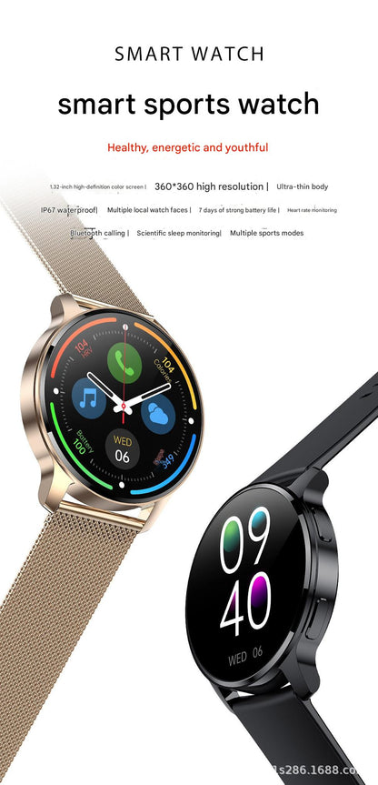 Stylish Smartwatch with Silicone Strap