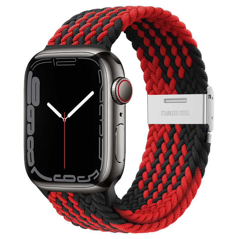 Premium Nylon Woven Strap for Apple Watch - Fits All Series and Sizes - Adjustable Buckle - Stylish and Durable