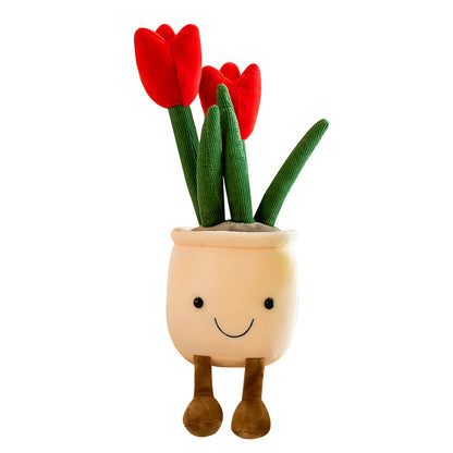 plush flower pot