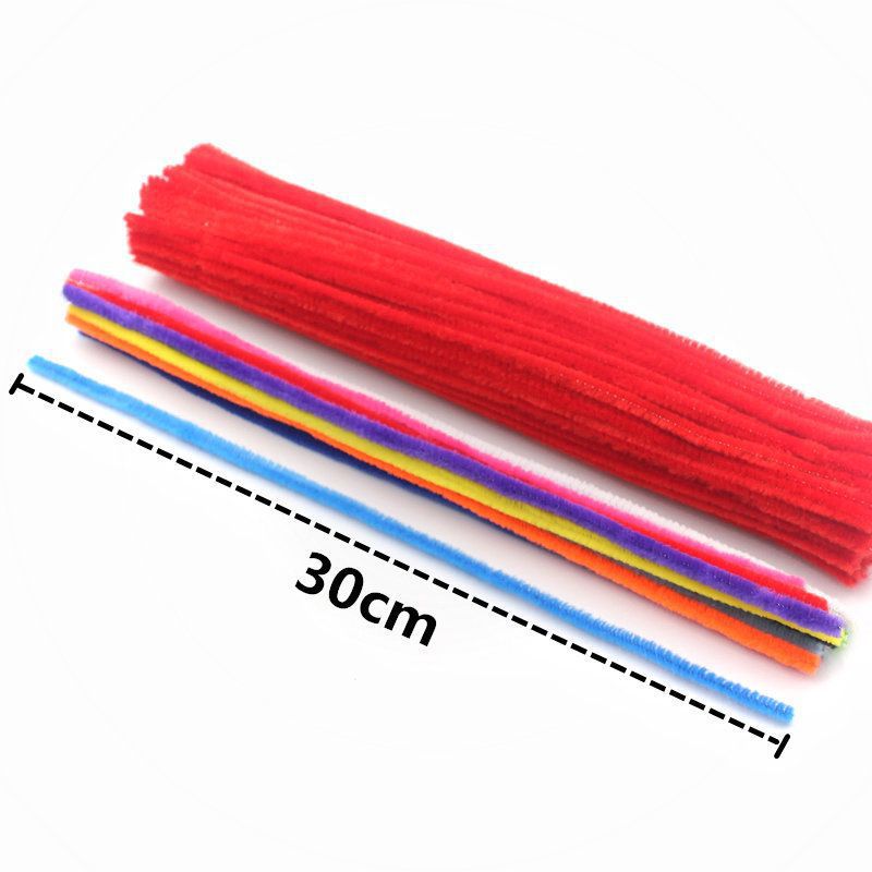 assorted color plush sticks for arts