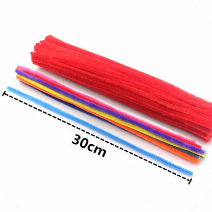 assorted color plush sticks for arts