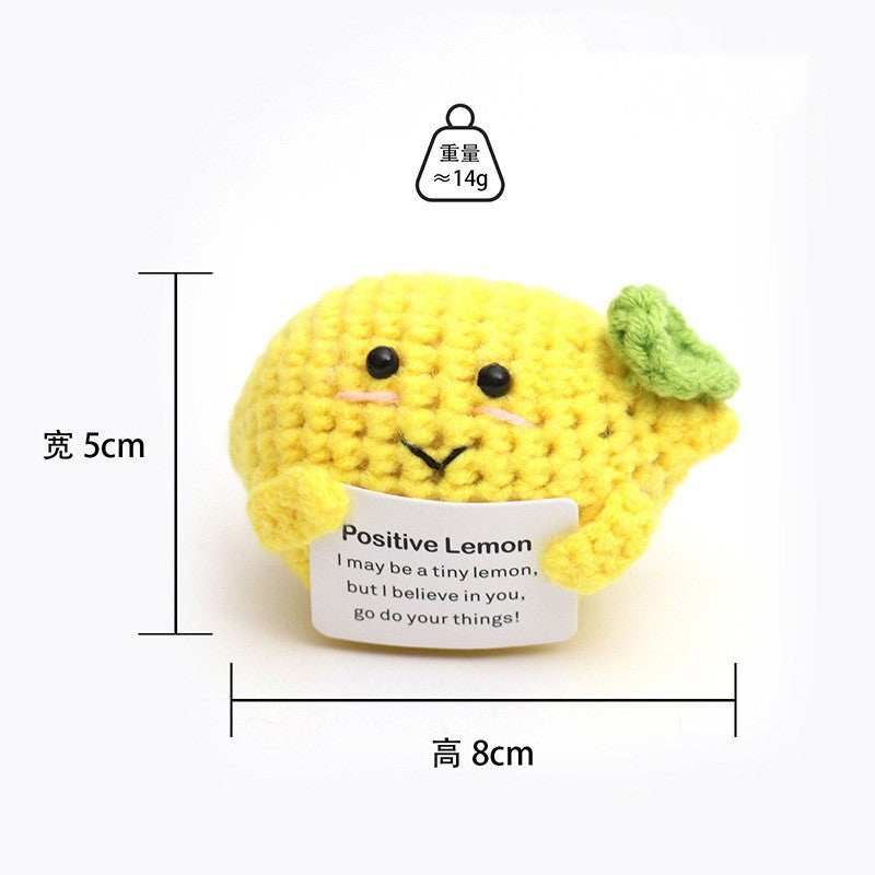 colorful knitted plush toy for children